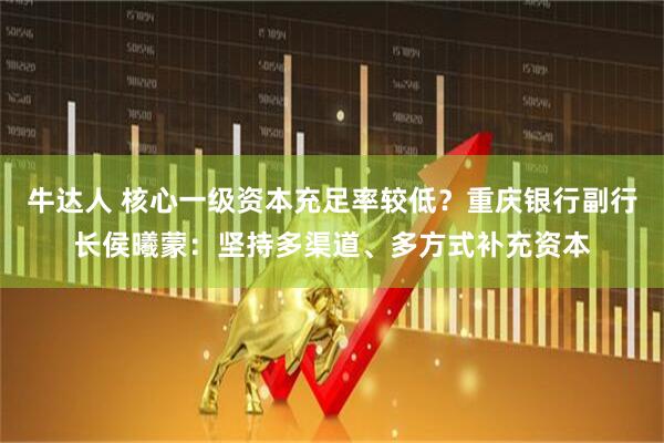 牛达人 核心一级资本充足率较低？重庆银行副行长侯曦蒙：坚持多渠道、多方式补充资本